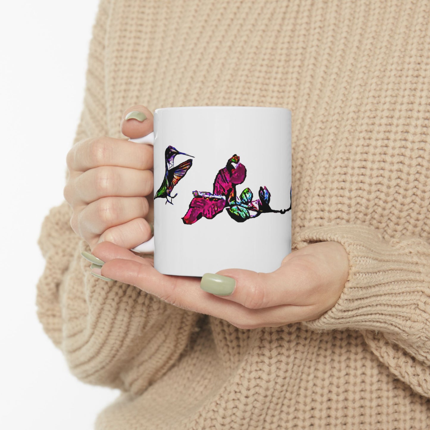 Hummingbird Bounce Ceramic Mug 11oz