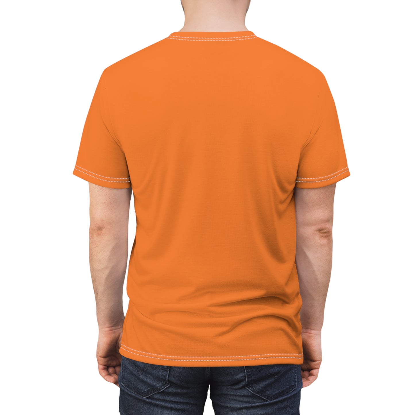 Unisex Cut & Sew Hummingbird Stick Light Orange Tee (AOP 1)