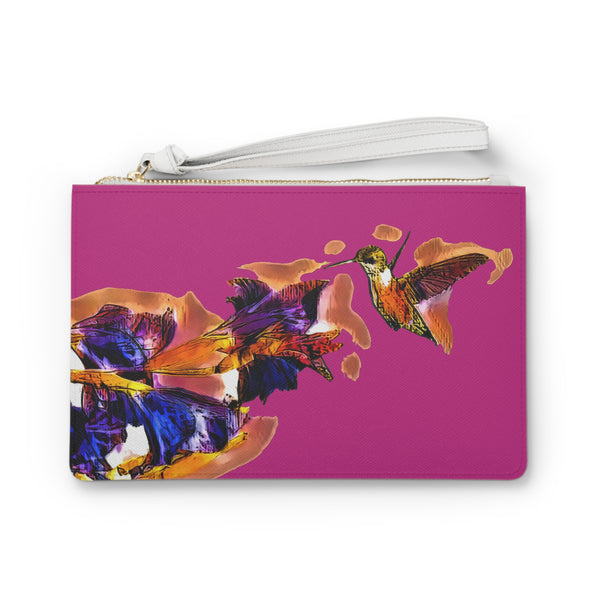 Hummingbird Violet Neat Pink Clutch Bag (2)