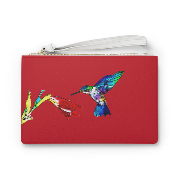 Hummingbird Sweet Red Clutch Bag (2)