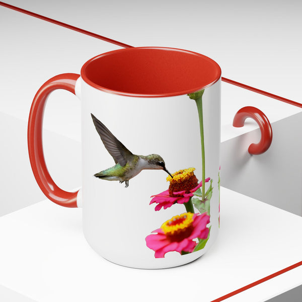 Two-Tone Coffee Mugs, 15oz