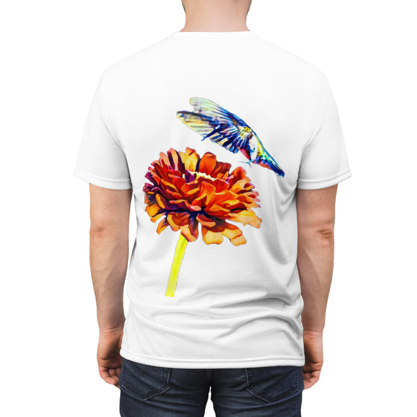 Unisex Cut & Sew Hummingbird Wings Up Tee (AOP 1)