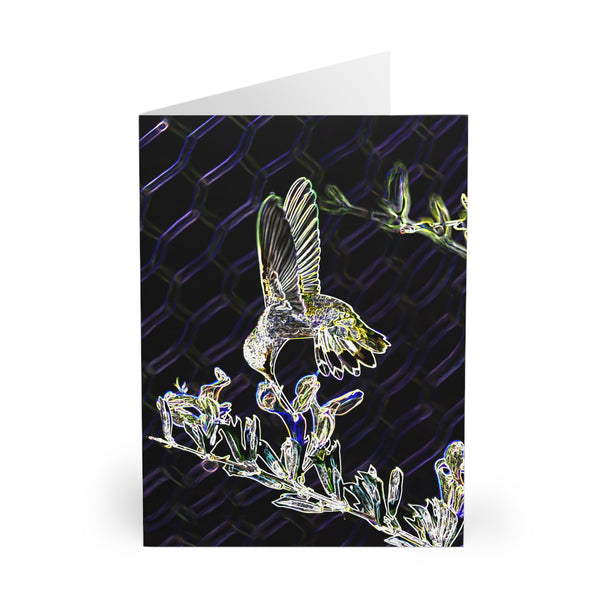Mid Air Twist Hummingbird Night Dreams Notecard (5 Pack)