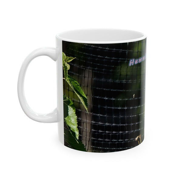 Kissing Hummingbird Ceramic Mug 11oz