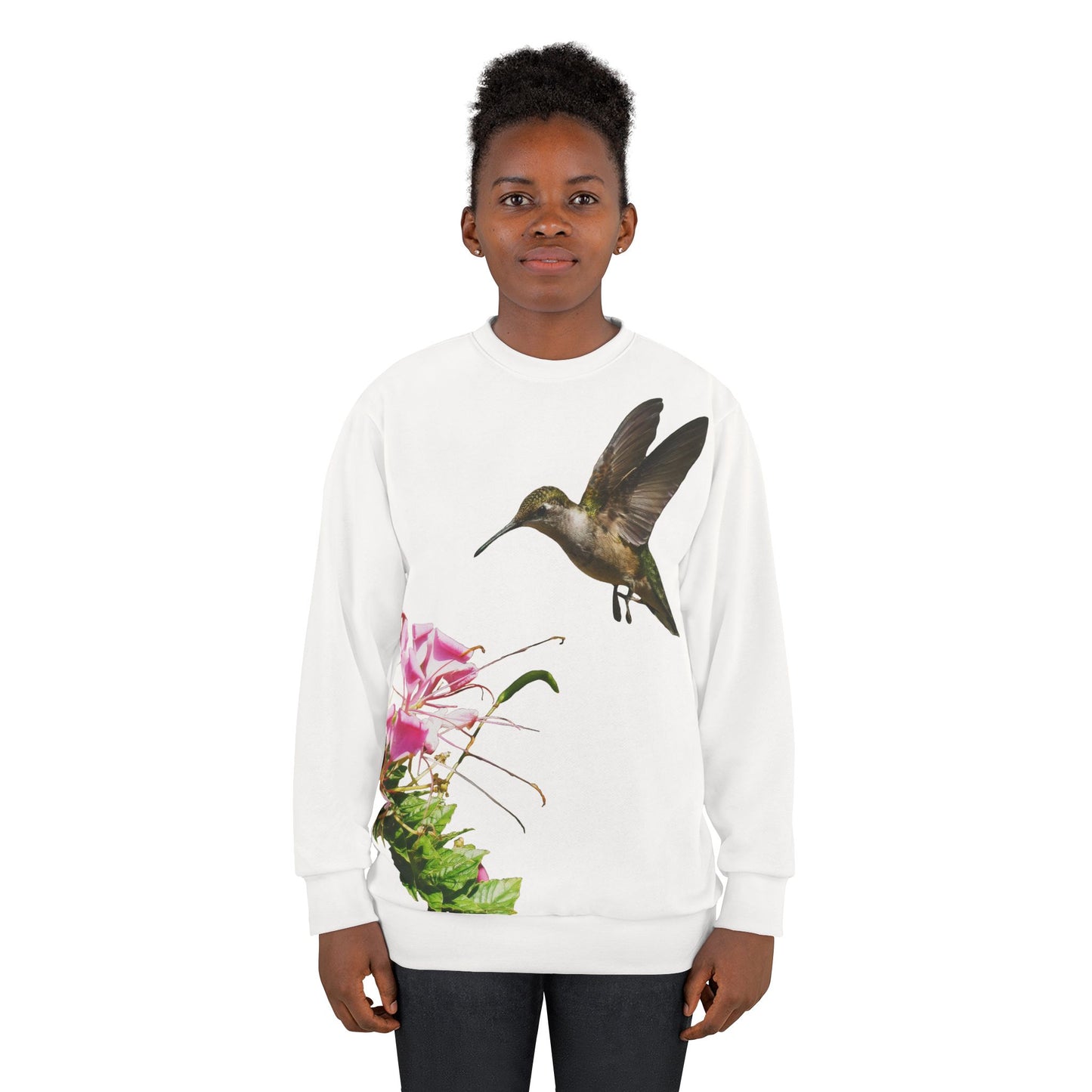 Hummingbird Frills Unisex Sweatshirt (AOP)