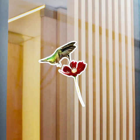 Hummingbird Wings Up Kiss-Cut Vinyl Decals