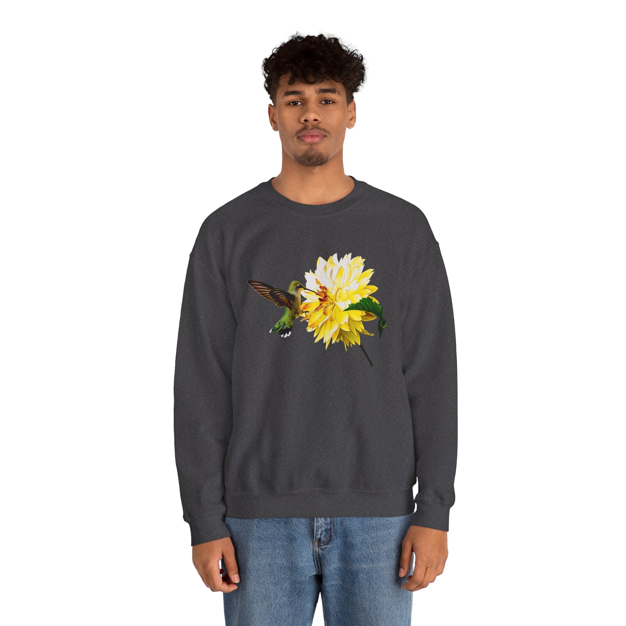 Hummingbird Fire Unisex Heavy Blend™ Crewneck Sweatshirt