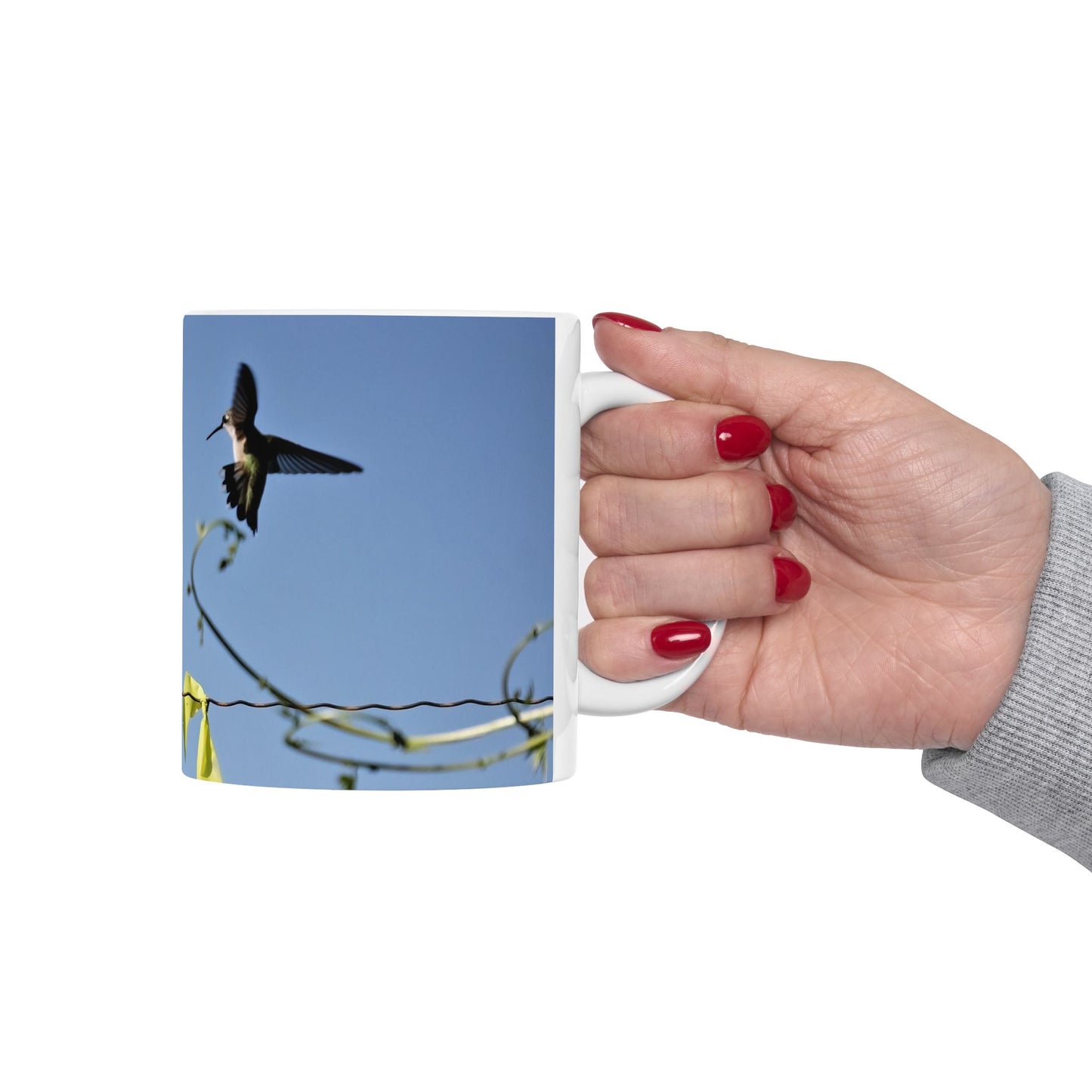 Forgdt the Chips Hummingbird Ceramic Mug 11oz
