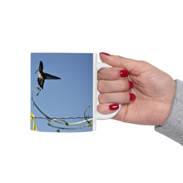 Forgdt the Chips Hummingbird Ceramic Mug 11oz