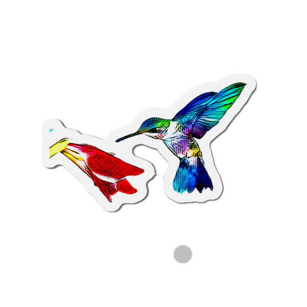 Hummingbird Stare Down Die-Cut Magnets