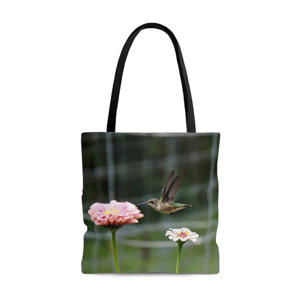 Pretty Pink Flyer Hummingbird Tote 1