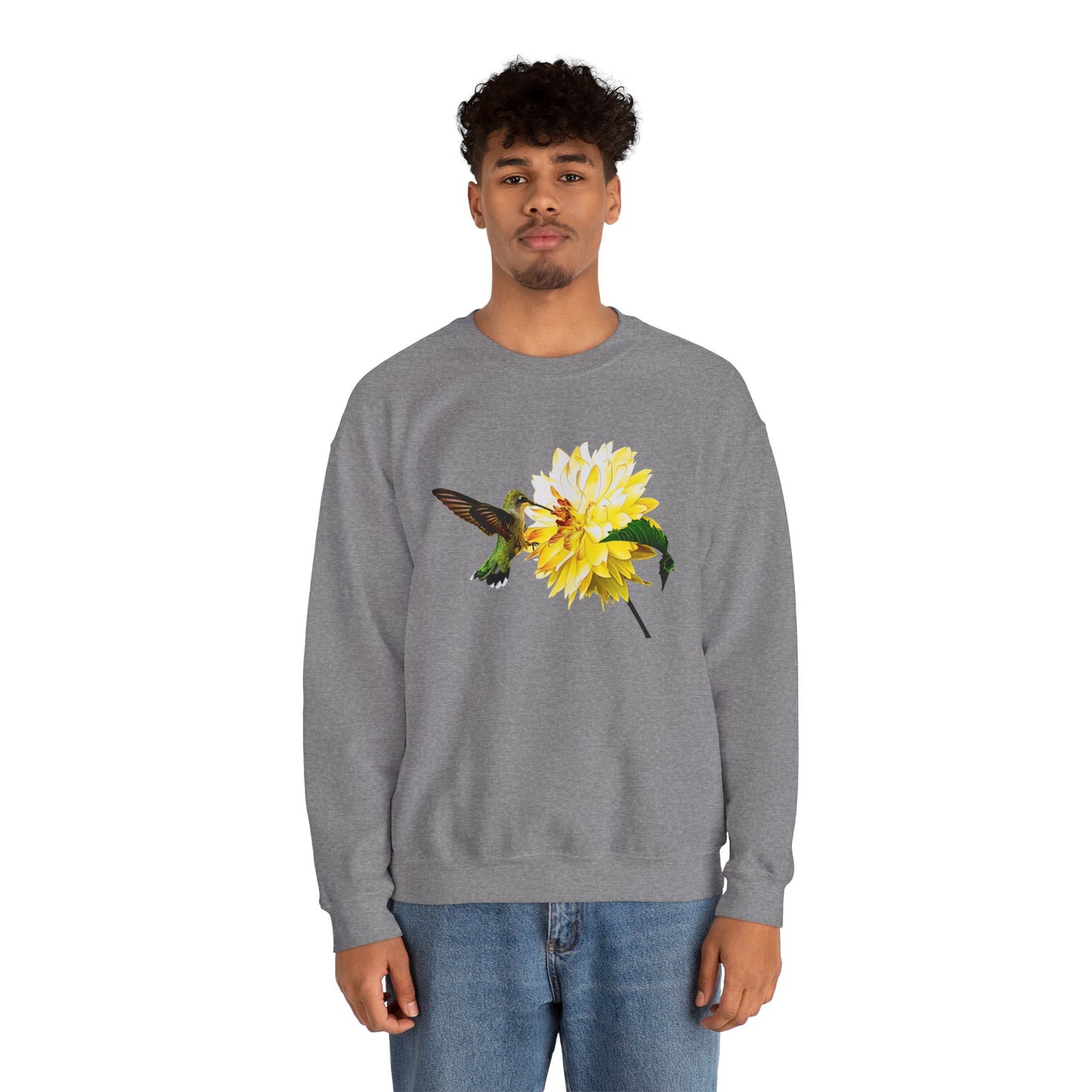 Hummingbird Fire Unisex Heavy Blend™ Crewneck Sweatshirt