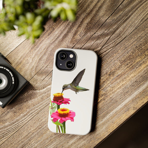 Hummingbird Zinnia WonderTough Phone Cases /