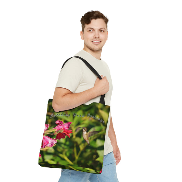 Catch Warm Feelings Hummingbird Tote 1