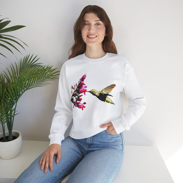 Hummingbird Sip Unisex Heavy Blend™ Crewneck Sweatshirt