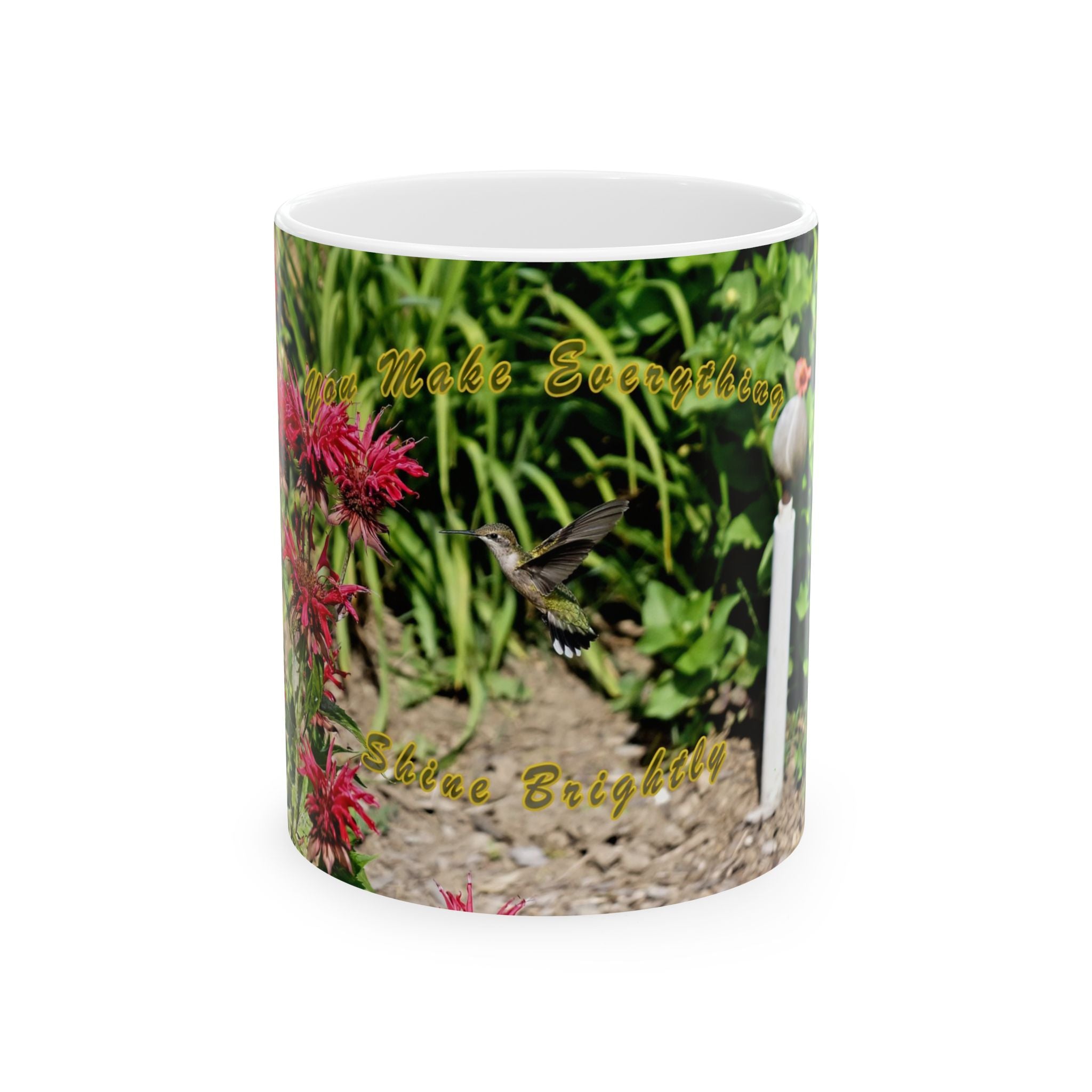 Shines Brightly Hummingbird Ceramic Mug 11oz