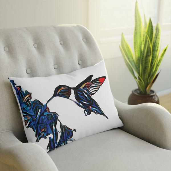 Hummingbird Blue Stick Cushion