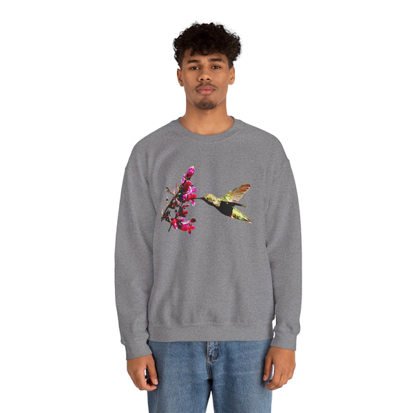 Hummingbird Sip Unisex Heavy Blend™ Crewneck Sweatshirt