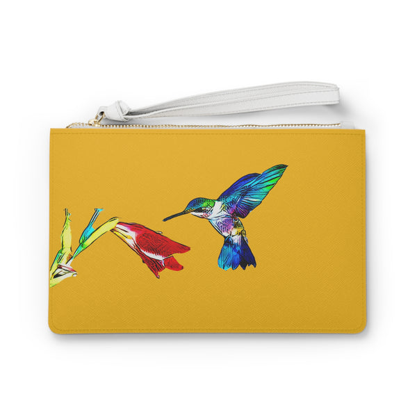 Hummingbird Sweet Yellow Clutch Bag (2)