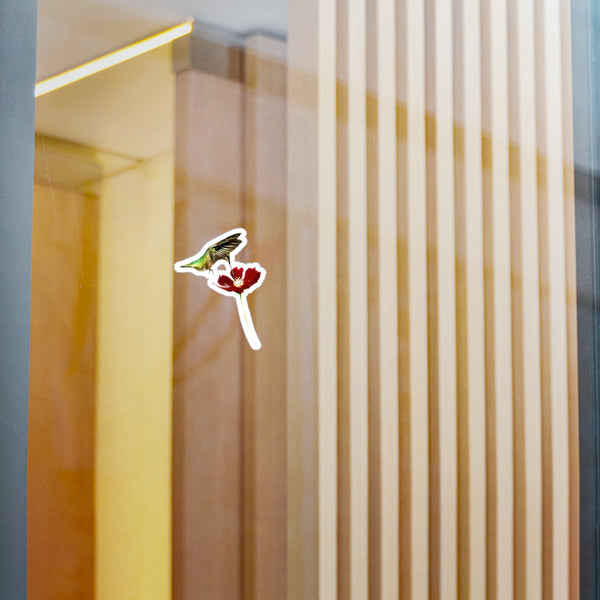 Hummingbird Wings Up Kiss-Cut Vinyl Decals