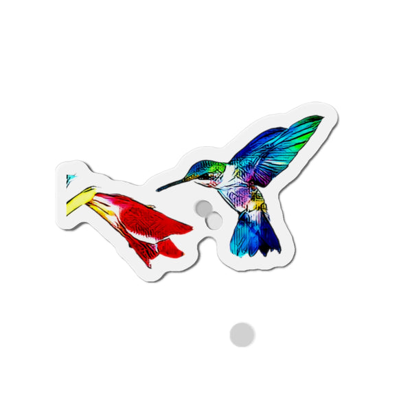 Hummingbird Stare Down Die-Cut Magnets