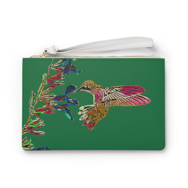 Hummingbird Twist Green Clutch Bag (2)