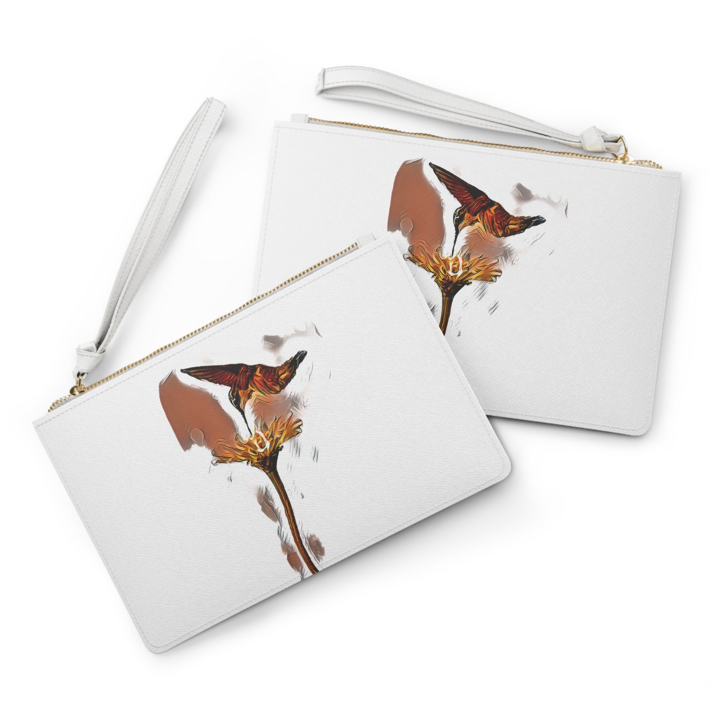 Hummingbird Flame Clutch Bag