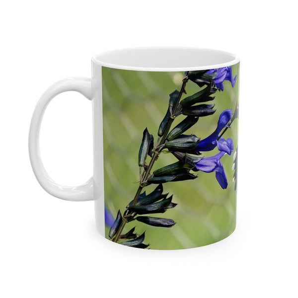 Mid Air Twist Hummingbird Ceramic Mug 11oz