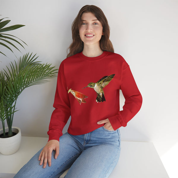 Hummingbird Slim Unisex Heavy Blend™ Crewneck Sweatshirt