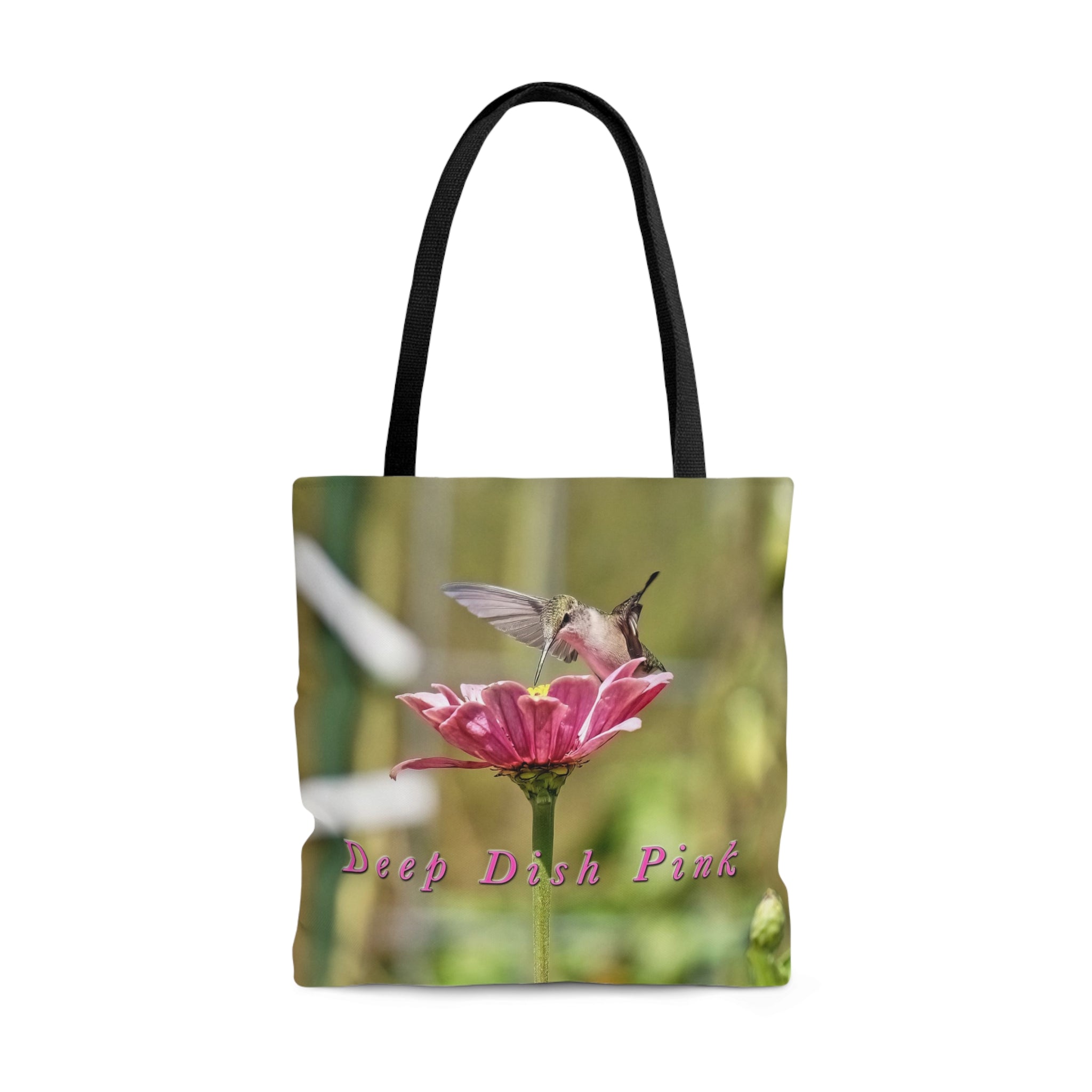 Deep Dish Pink Hummingbird Tote 1