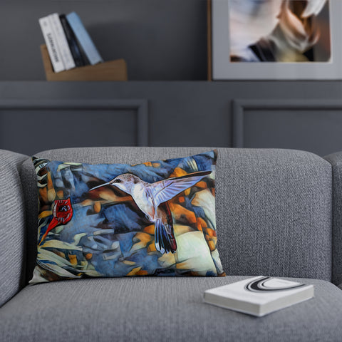 Hummingbird Pointed Wings Cushion