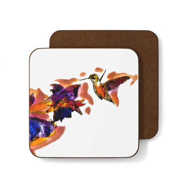 Hummingbird Violet Hardboard Back Coaster