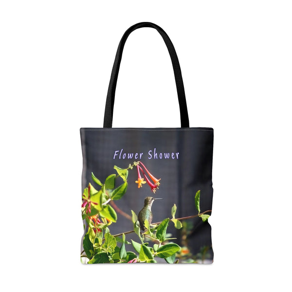 Flower Shower Hummingbird Tote