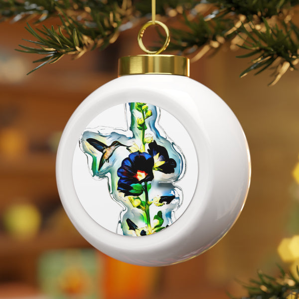 Hummingbird Standing Ball Ornament