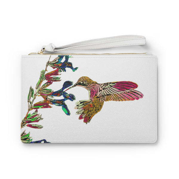 Hummingbird Twist Neat Pink Clutch Bag (2)