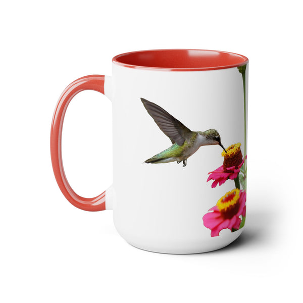 Two-Tone Coffee Mugs, 15oz