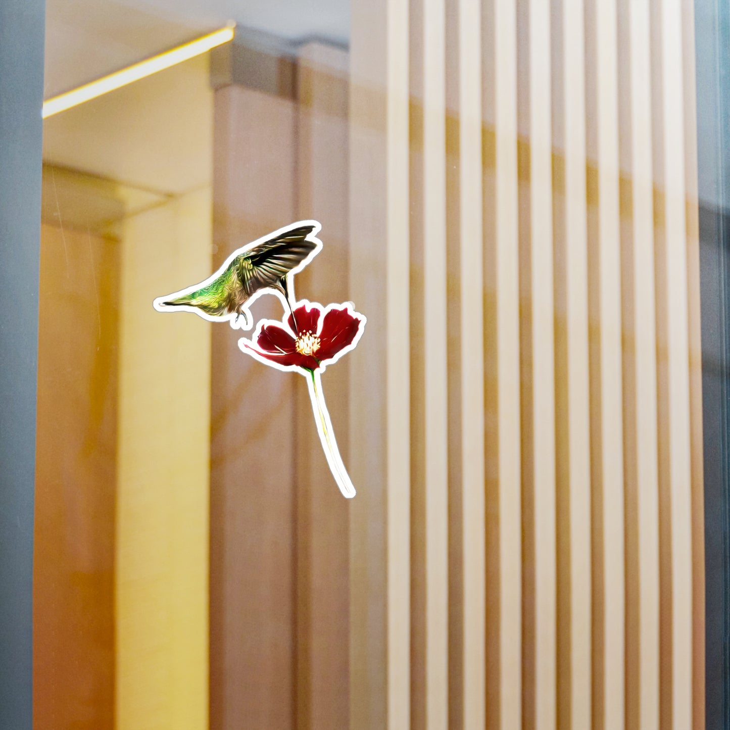 Hummingbird Wings Up Kiss-Cut Vinyl Decals