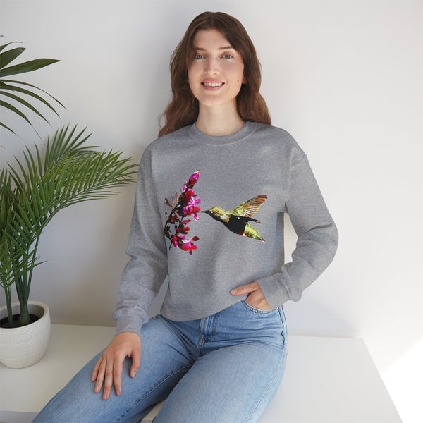 Hummingbird Sip Unisex Heavy Blend™ Crewneck Sweatshirt