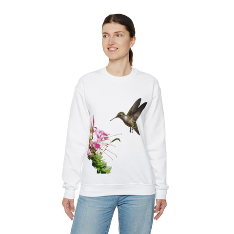 Hummingbird Frills Unisex Heavy Blend™ Crewneck Sweatshirt