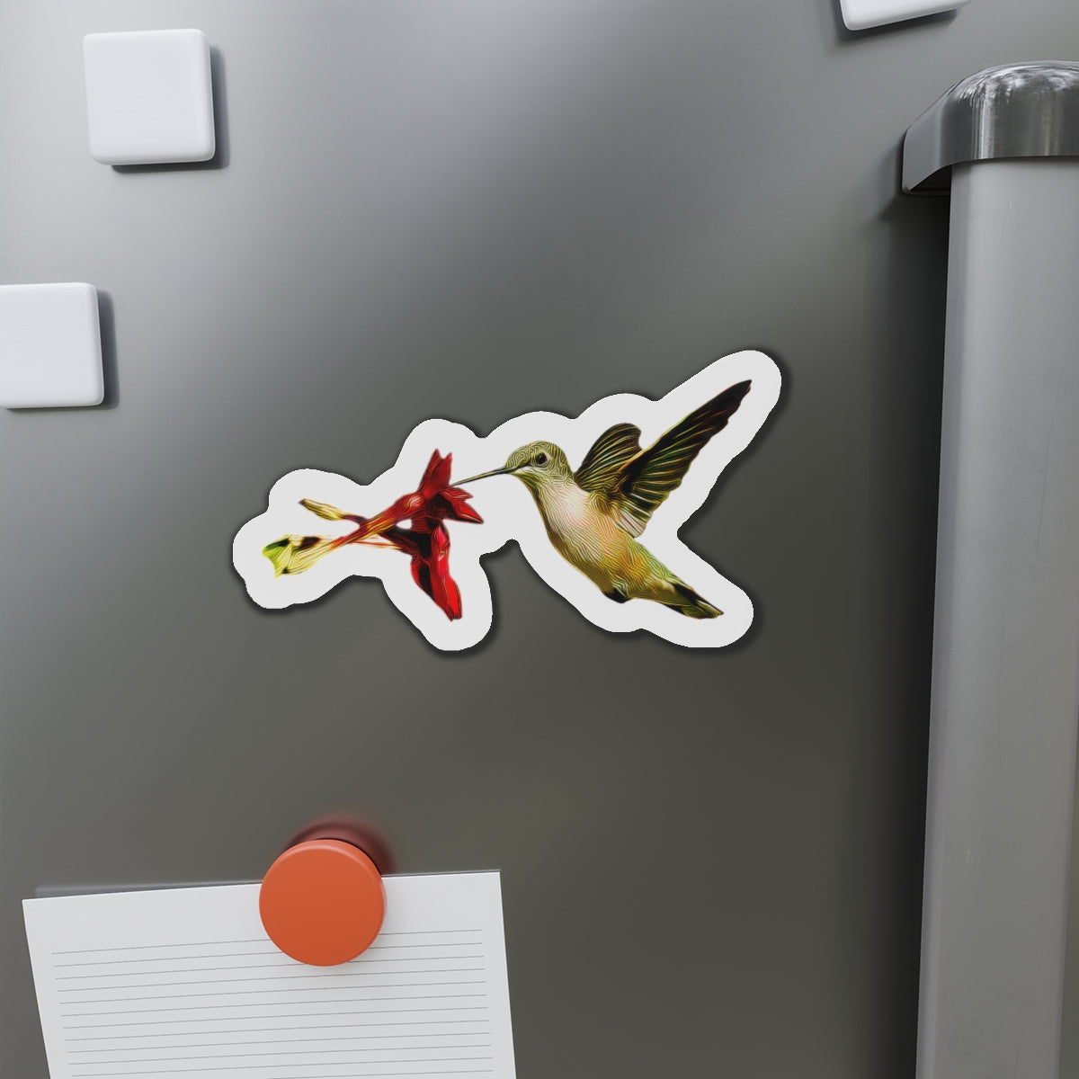 Hummingbird Honeysuckle Kiss Die-Cut Magnets