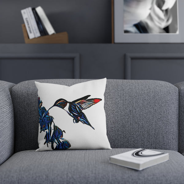 Hummingbird Blue Stick Cushion