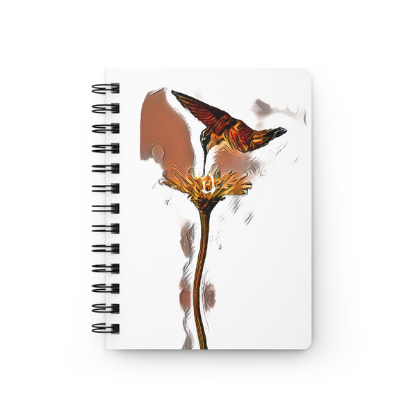 Hummingbird Flame Spiral Bound Journal