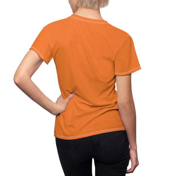 Women's Cut & Sew Hummingbird Landing Orange Tee (AOP 1)