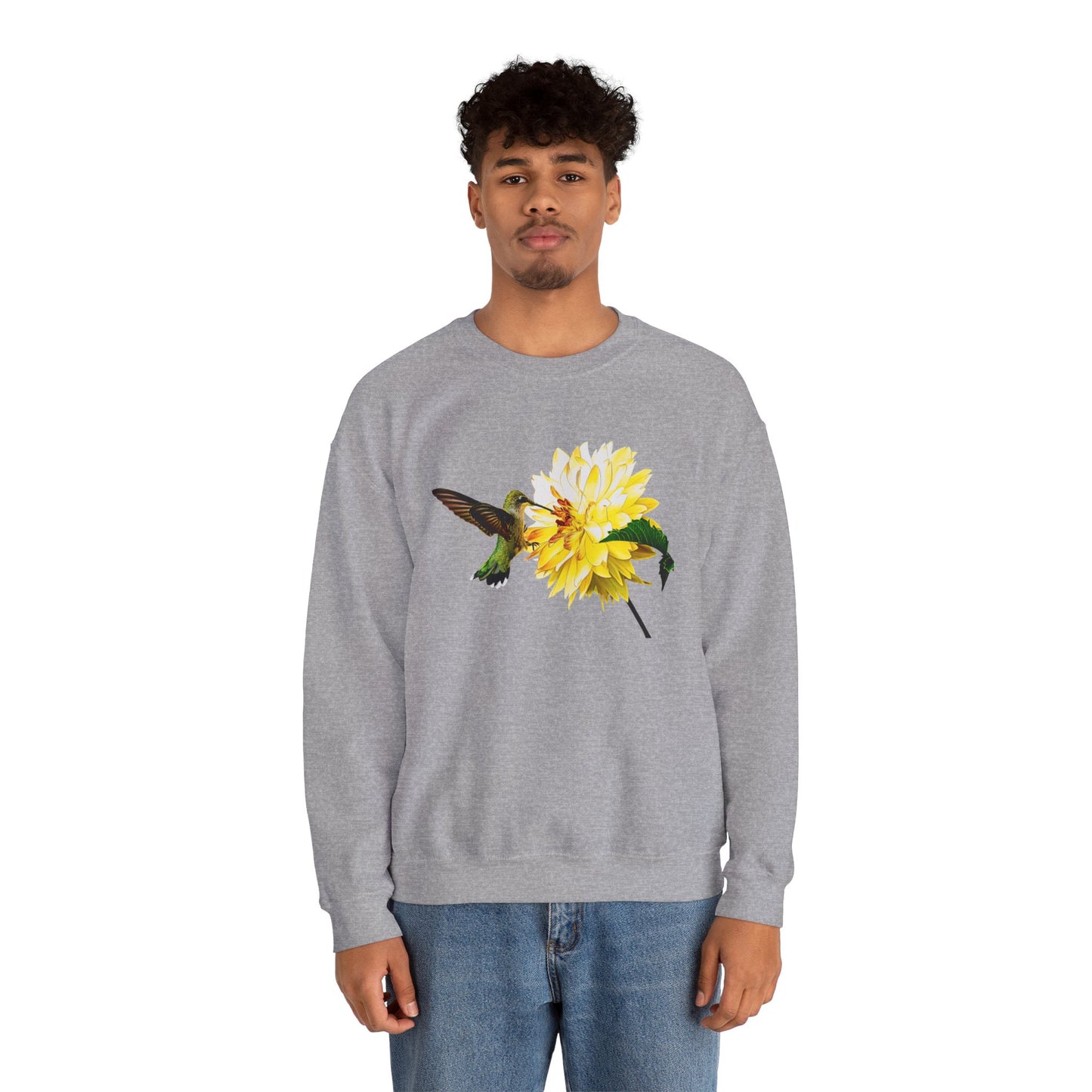 Hummingbird Fire Unisex Heavy Blend™ Crewneck Sweatshirt