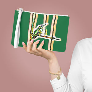 Hummingbird Emerald Green Clutch Bag (2)