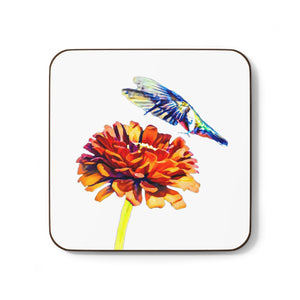 Hummingbird Wings Up Hardboard Back Coaster