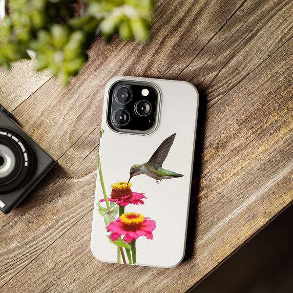 Hummingbird Zinnia WonderTough Phone Cases