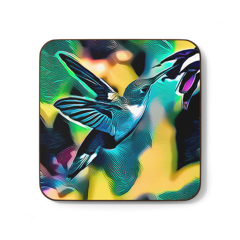 Hummingbird Wonder Hardboard Back Coaster