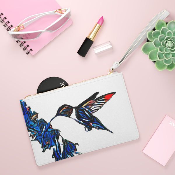 Hummingbird Blue Stick Clutch Bag (2)