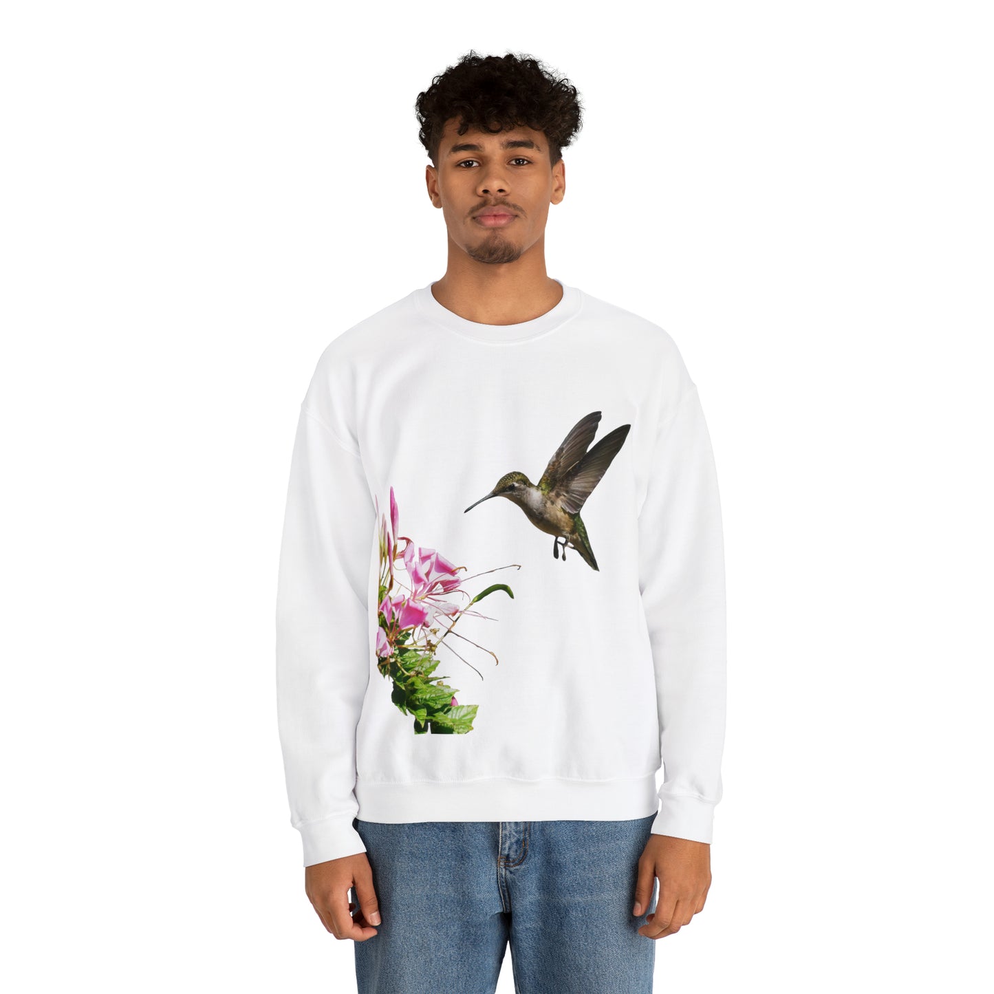 Hummingbird Frills Unisex Heavy Blend™ Crewneck Sweatshirt